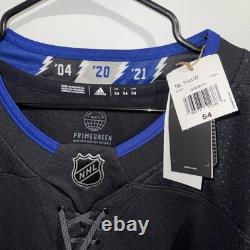 Adidas Primegreen Tampa Bay Lightning Hockey Club Alternate Authentic Jersey NEW