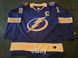 Adidas Stamkos Tampa Bay Lightning Blue Jersey #91 New with Tags size XL 54