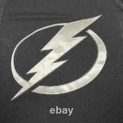 Adidas Tampa Bay Lightning Alternate Black NHL Hockey Jersey Size 46 Fight Strap