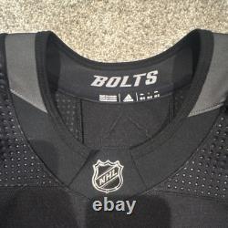 Adidas Tampa Bay Lightning Blank Black Alternate Jersey NHL Hockey 58G