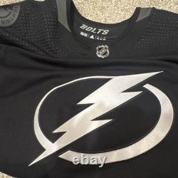 Adidas Tampa Bay Lightning Blank Black Alternate Jersey NHL Hockey 58G