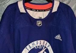 Adidas Tampa Bay Lightning NHL Practice Jersey Size 58G Goalie Cut New