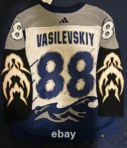 Adidas Tampa Bay Lightning Reverse Retro 2.0 Vasilevskiy Jersey Size 50 NWT