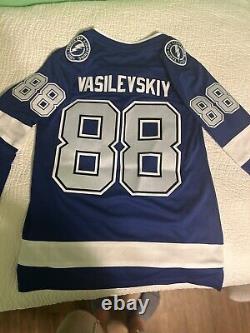 Andrei Vasilevskiy Tampa Bay Lightning Blue Fanatics Breakaway Jersey Women's M