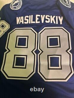 Andrei Vasilevskiy Tampa Bay Lightning Blue Fanatics Breakaway Jersey Women's M