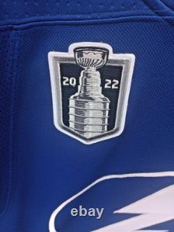 Andrei Vasilevskiy Tampa Bay Lightning Blue Home Jersey 2022 Stanley Cup (50)