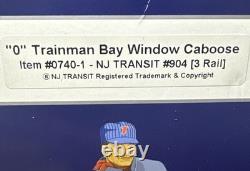 Atlas O Scale Trainman New Jersey Transit Bay Window Caboose #904 3-Rail 0740-1