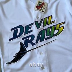 Authentic 1999 Tampa Bay Devil Rays Jersey 44 Large Russell Diamond New