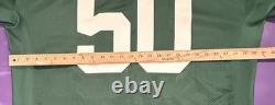 Authentic 2006 Aj Hawk #50 Rookie Green Bay PACKERS On Field Reebok Jersey 52