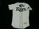 Authentic 44 Large Tampa Bay Rays Majestic Flex Base Jersey Made In The Usa