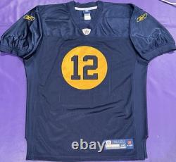 Authentic Aaron Rodgers #12 Green Bay Packers 1929 Throwback Reebok Jersey 46