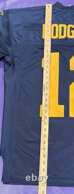 Authentic Aaron Rodgers #12 Green Bay Packers 1929 Throwback Reebok Jersey 46
