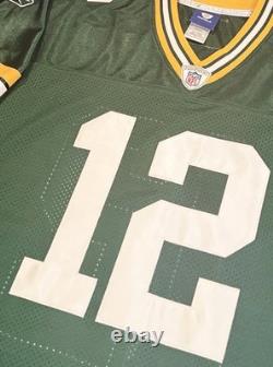 Authentic Aaron Rodgers #12 Green Bay Packers NFL On-Field Reebok NFL Jersey 48
