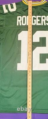 Authentic Aaron Rodgers #12 Green Bay Packers NFL On-Field Reebok NFL Jersey 48