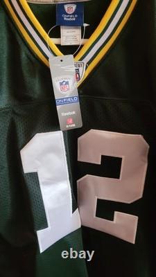 Authentic Aaron Rodgers #12 Green Bay Packers On-Field Reebok NFL Jersey NWT 54