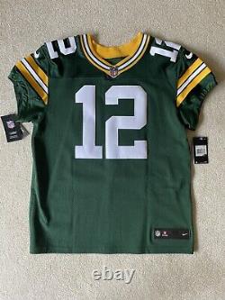 Authentic Aaron Rodgers Green Bay Packers NFL NIKE Elite Vapor Jersey Sz 44