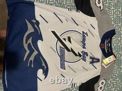 Authentic Adidas Tampa Bay Lightning Nikita Kucherov Reverse Retro 2.0 Jersey 52