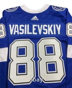 Authentic Andrei Vasilevskiy Tampa Bay Lightning Adidas Jersey New Men 46 Blue