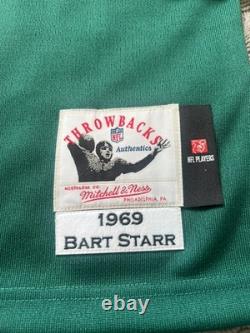 Authentic Bart Starr Mitchell & Ness Green Bay Packers Jersey Sz 48