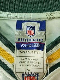 Authentic Brett Favre Green Bay Packers Sewn White NFL Jersey Size 52 NEW
