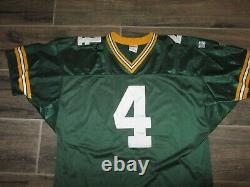 Authentic Brett Favre Green Bay Packers Wilson Sewn NFL Football Jersey XL 50 #4