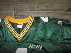 Authentic Brett Favre Green Bay Packers Wilson Sewn NFL Football Jersey XL 50 #4