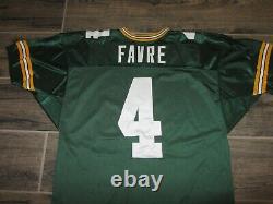 Authentic Brett Favre Green Bay Packers Wilson Sewn NFL Football Jersey XL 50 #4