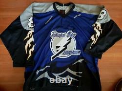 Authentic MDF Tampa Bay lightning style Vincent Lecavalier Kitted Jersey sz XXL