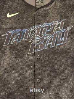 Authentic MLB Tampa Bay Rays Vapor Elite City Connect Jersey Size40 Rare limited