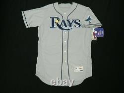 Authentic Majestic 40 MEDIUM TAMPA BAY RAYS FLEX BASE ON FIELD, Jersey NICE