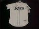 Authentic Majestic Size 44 Large Tampa Bay Rays Home White, On Field, Jersey
