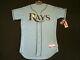 Authentic Majestic Size 56 3xl, Tampa Bay Rays, Blue, Cool Base On Jersey Sharp