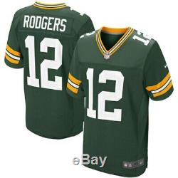 Authentic Men's Green Bay Packers Aaron Rodgers Nike Elite Jersey Size 52 NWT