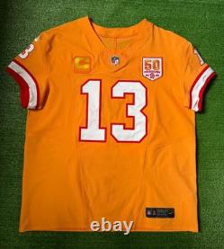 Authentic Mike Evans Buccaneers 2025-26 Creamsicle Nike Fuse Elite Jersey 48/XL
