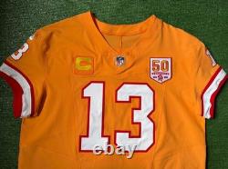 Authentic Mike Evans Buccaneers 2025-26 Creamsicle Nike Fuse Elite Jersey 48/XL