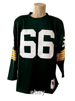 Authentic Mitchell & Ness 1966 Ray Nitschke Green Bay Packers Jersey Size 44(L)