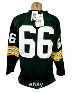 Authentic Mitchell & Ness 1966 Ray Nitschke Green Bay Packers Jersey Size 44(L)