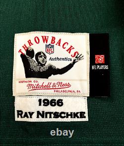 Authentic Mitchell & Ness 1966 Ray Nitschke Green Bay Packers Jersey Size 44(L)