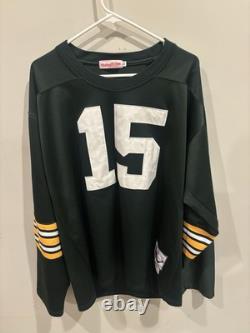 Authentic Mitchell & Ness 1969 Green Bay Packers Bart Starr Jersey Sz 52 XL