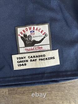 Authentic Mitchell and Ness M&N 1949 Green Bay Packers Tony Canadeo Jersey 48
