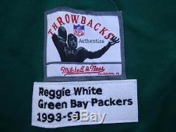 Authentic New 54 XXL Reggie White Mitchell & Ness Green Bay Packers Jersey 93-98