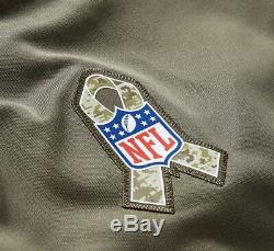 Authentic Nike Aaron Rodgers Mens Green Bay Packers Salute to Service Jersey 2XL