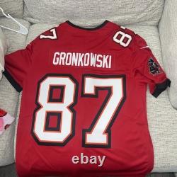 Authentic Rob Gronkowski Tampa Bay Buccaneers Nike Vapor Limited Jersey Large