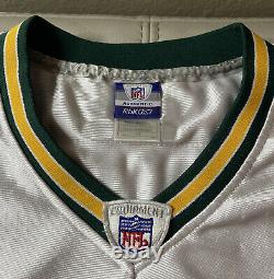 Authentic Sewn Reebok Brett Favre Green Bay Packers 50 Year Patch Jersey Sz 54