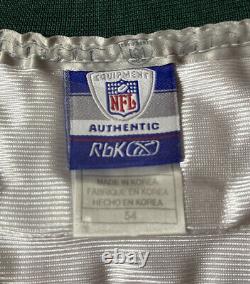 Authentic Sewn Reebok Brett Favre Green Bay Packers 50 Year Patch Jersey Sz 54