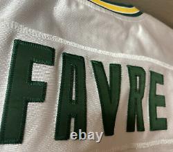 Authentic Sewn Reebok Brett Favre Green Bay Packers 50 Year Patch Jersey Sz 54