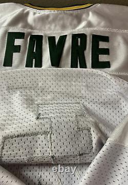 Authentic Sewn Reebok Brett Favre Green Bay Packers 50 Year Patch Jersey Sz 54