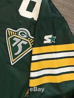 Authentic Starter Green Bay Packers Sterling Sharpe 1993 75th Anniversary Jersey