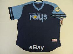 Authentic Tampa Bay Devil Rays 1970s Throwback TBC COOL BASE Jersey 44 RARE
