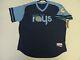 Authentic Tampa Bay Devil Rays 1970s Throwback Tbc Cool Base Jersey 56 Rare